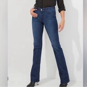 WHBM Mid-Rise Boot Leg Medium Wash 6R EUC $120 KL